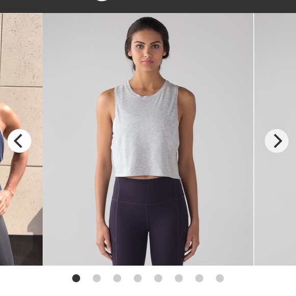 Lululemon Cut Back Crop Tank Size 2 - Picture 2 of 6